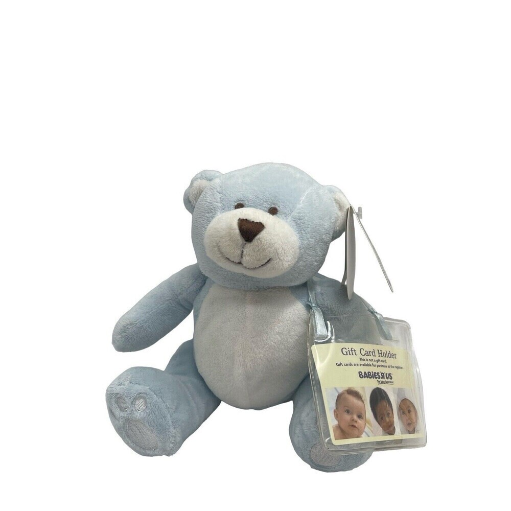 Koala Baby Blue Teddy Bear Plush 8" Lovey Sewn Embroidered Eyes Stuffed Animal
